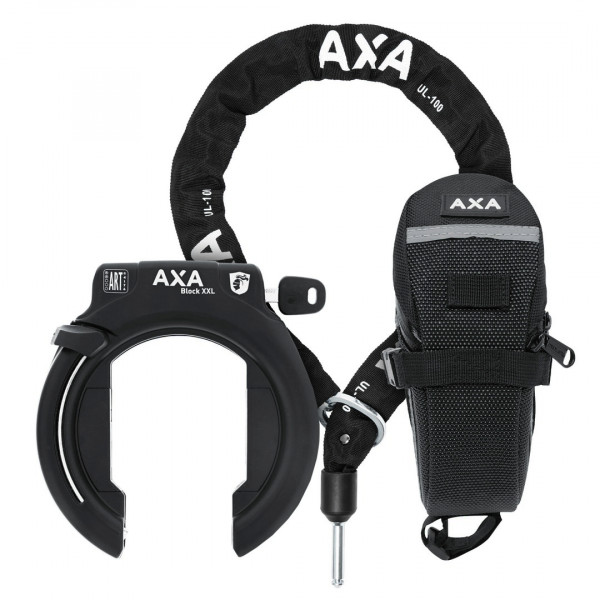 AXA Rahmenschloss Block XXL Set schwarz |